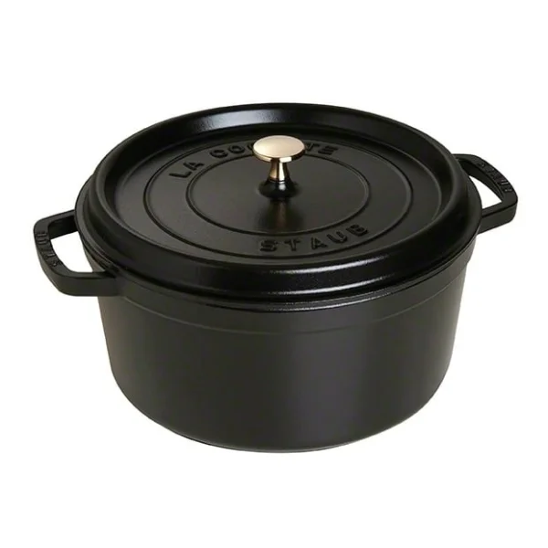 STAUB Cocotte en fonte ronde Staub 6,7 l noir