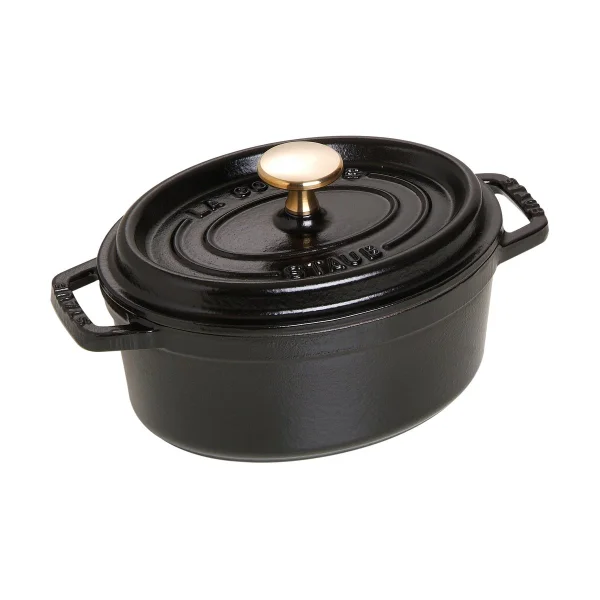 STAUB Cocotte ovale La Cocotte Staub fonte 1 L Noir