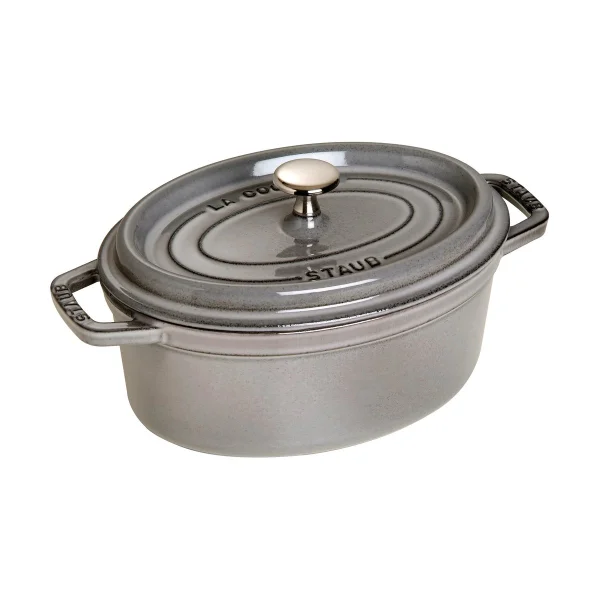 STAUB Cocotte ovale La Cocotte Staub fonte 2,35 L Gris graphite