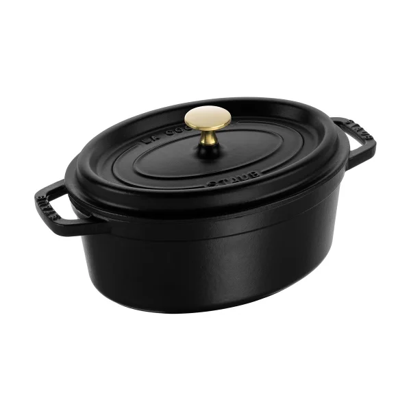 STAUB Cocotte ovale La Cocotte Staub fonte 2,35 L Noir
