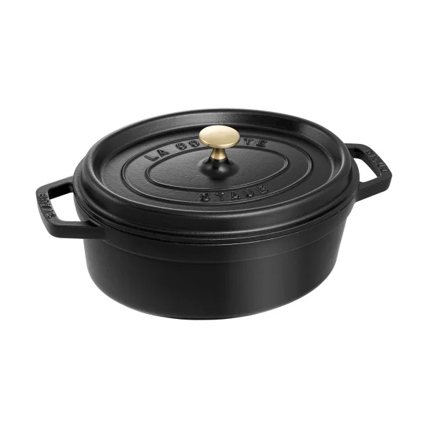 STAUB Cocotte ovale La Cocotte Staub fonte 3,2 L Noir