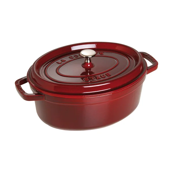 STAUB Cocotte ovale La Cocotte Staub fonte 4,2 L Rouge grenadine