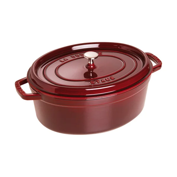 STAUB Cocotte ovale La Cocotte Staub fonte 5,5 L Rouge grenadine