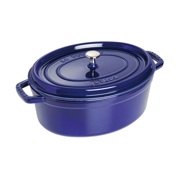 STAUB Cocotte ovale La Cocotte Staub fonte 6,7 L Bleu foncé