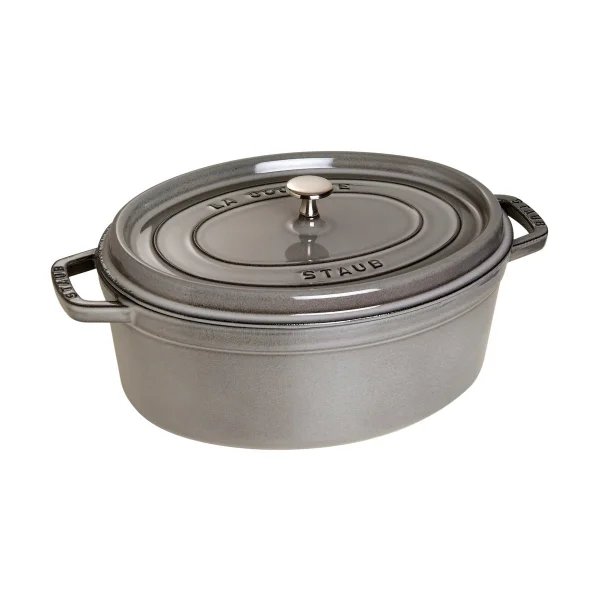 STAUB Cocotte ovale La Cocotte Staub fonte 6,7 L Gris graphite