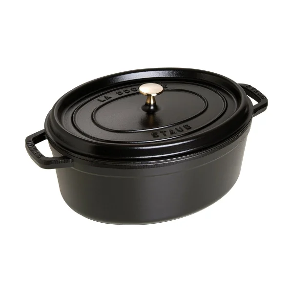 STAUB Cocotte ovale La Cocotte Staub fonte 6,7 L Noir