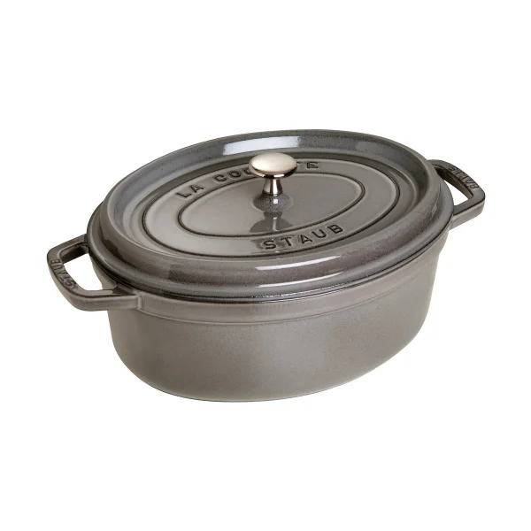 STAUB Cocotte ovale La Cocotte Staub fonte 8 L Gris graphite