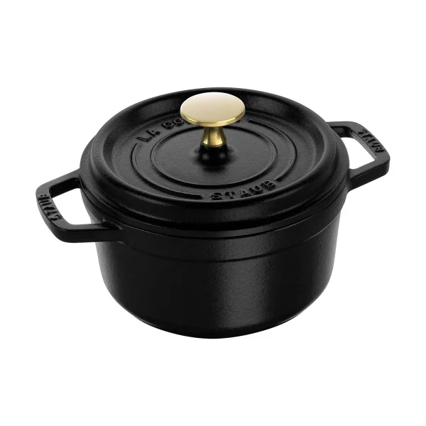 STAUB Cocotte ronde La Cocotte Staub fonte 1,2 L Noir