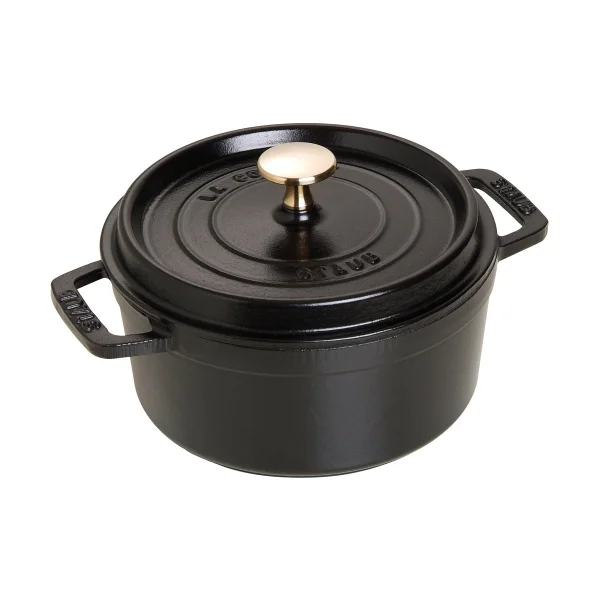 STAUB Cocotte ronde La Cocotte Staub fonte 1,7 L Noir