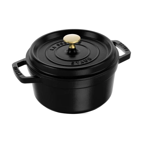 STAUB Cocotte ronde La Cocotte Staub fonte 2,2 L Noir