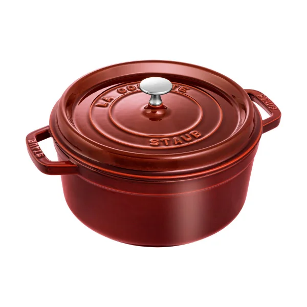 STAUB Cocotte ronde La Cocotte Staub fonte 3,8 L Rouge grenadine