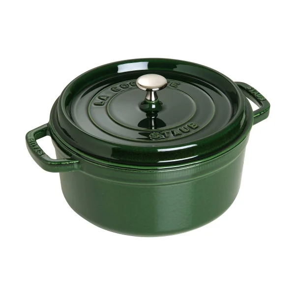 STAUB Cocotte ronde La Cocotte Staub fonte 5,2 L Basilic vert