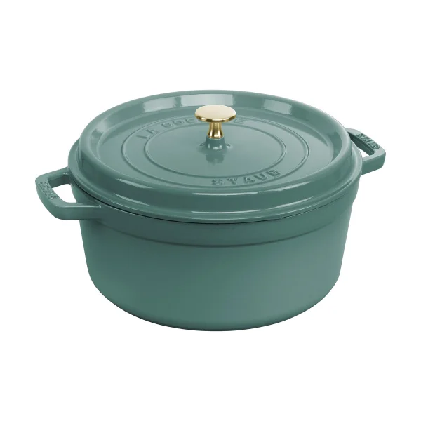 STAUB Cocotte ronde La Cocotte Staub fonte 5,2 L Bois d'eucalyptus