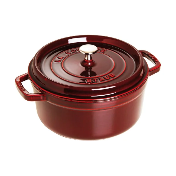 STAUB Cocotte ronde La Cocotte Staub fonte 5,2 L Rouge grenadine