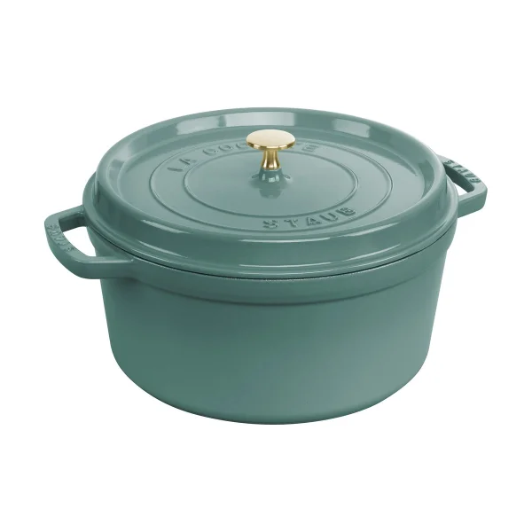 STAUB Cocotte ronde La Cocotte Staub fonte 6,7 L Bois d'eucalyptus