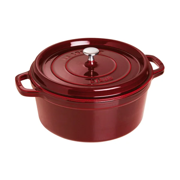 STAUB Cocotte ronde La Cocotte Staub fonte 6,7 L Rouge grenadine
