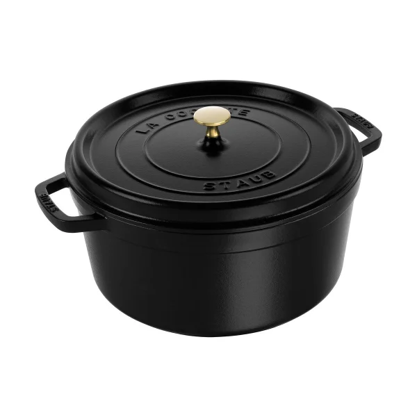 STAUB Cocotte ronde La Cocotte Staub fonte 8,4 L Noir