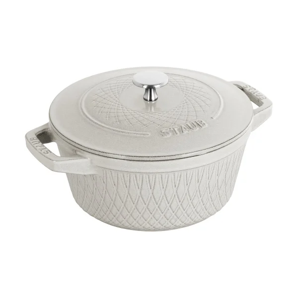 STAUB Cocotte Twister La Cocotte Staub 4 L White truffle