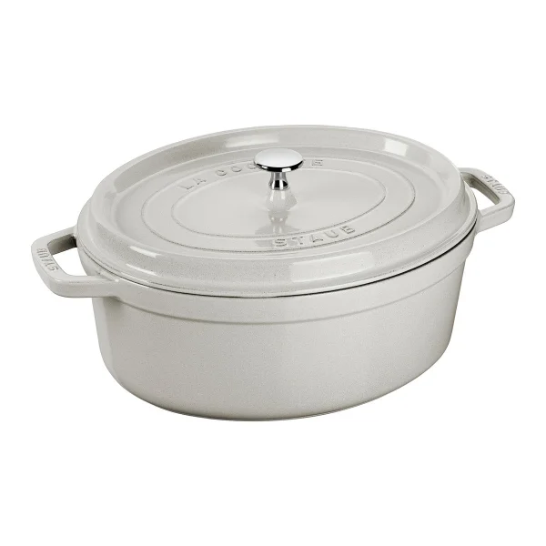 STAUB Fait-tout Staub White Truffle oval 4,2 l