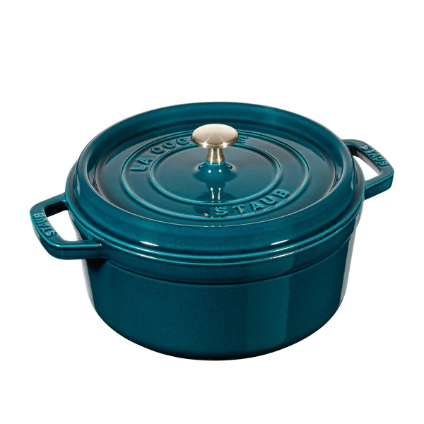 STAUB Faitout rond La Mer, trois couches d'émail 3,8 l