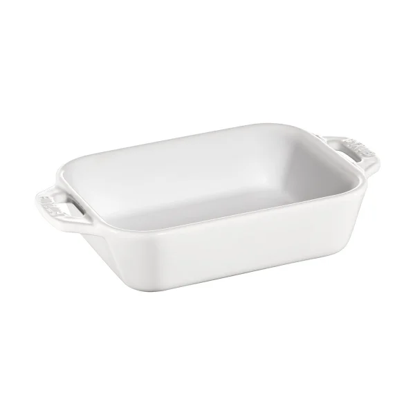 STAUB Plat à four rectangulaire Staub 25x40 cm Blanc