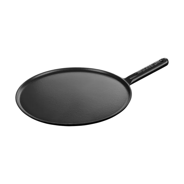 STAUB Poêle à crêpes avec poignée en fonte Staub Ø30 cm Noir