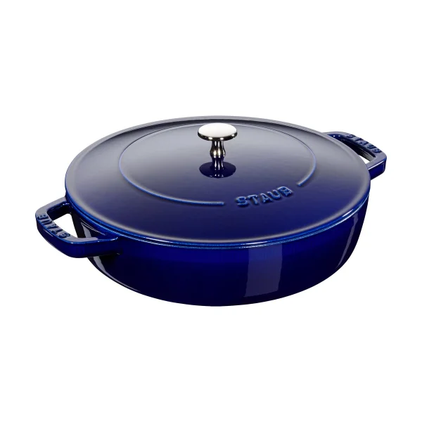 STAUB Poêle à frire en fonte Chistera Staub Ø24 cm Bleu foncé