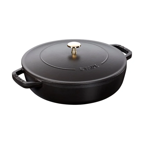 STAUB Poêle à frire en fonte Chistera Staub Ø24 cm Noir