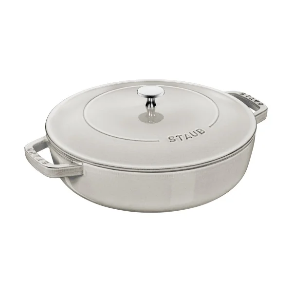STAUB Poêle à frire en fonte Chistera Staub Ø28 cm White truffle
