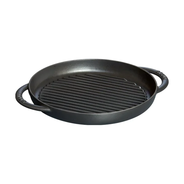 STAUB Poêle à griller Pure Staub fonte ronde noire Ø26 cm