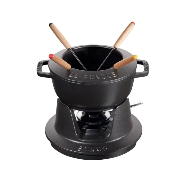 STAUB Set à fondue Staub 1,1 l noir