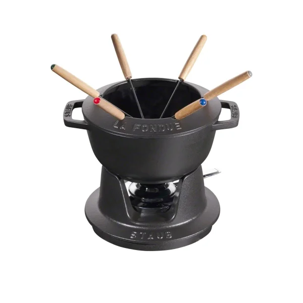 STAUB Set à fondue Staub 1,65 l noir