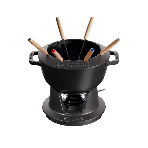 STAUB Set à fondue Staub 2,35 l noir