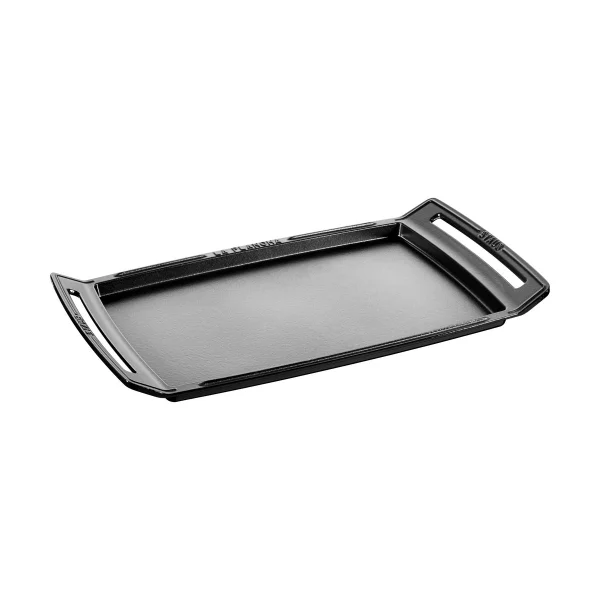 STAUB Teppanyaki Staub plaque de cuisson avec poignées 38x25 cm Noir