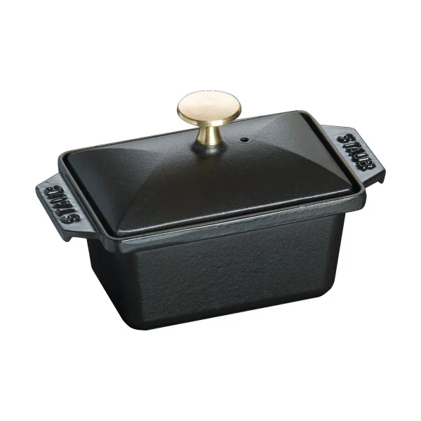 STAUB Terrine Staub plat à gratin fonte noir 15x11 cm