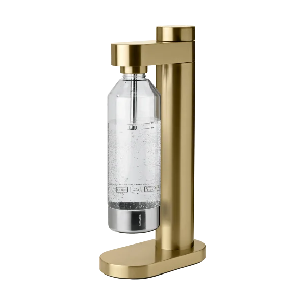 Stelton Machine à eau gazeuse Brus Brushed brass