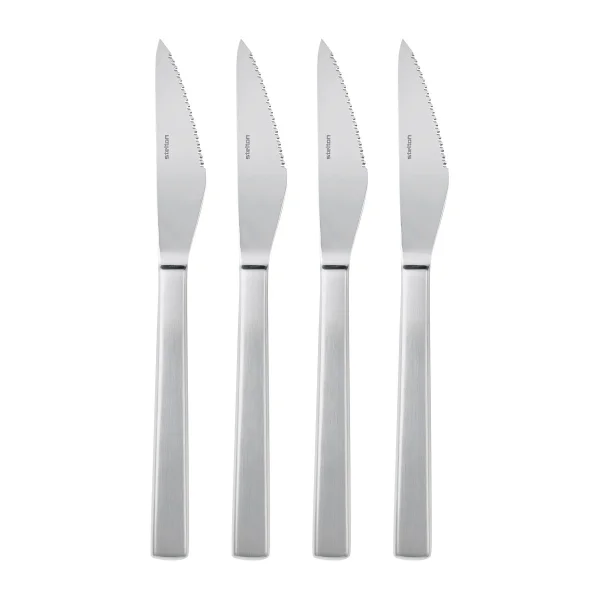 Stelton Pack de 4 couteaux à steak Maya 2000 Acier inoxydable
