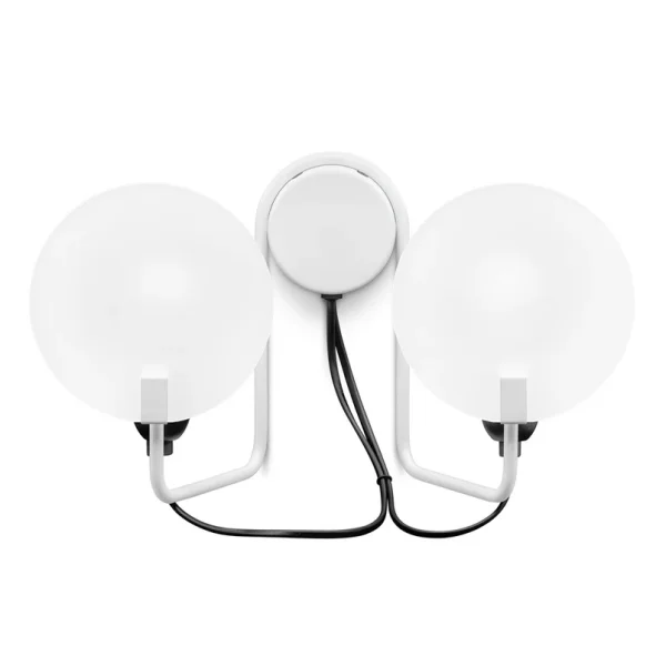 Stilnovo - Applique murale LED Bugia, blanche, à 2 lampes