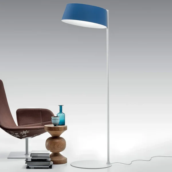 Stilnovo - Lampadaire LED Oxygen FL2, bleu azur, hauteur 194 cm