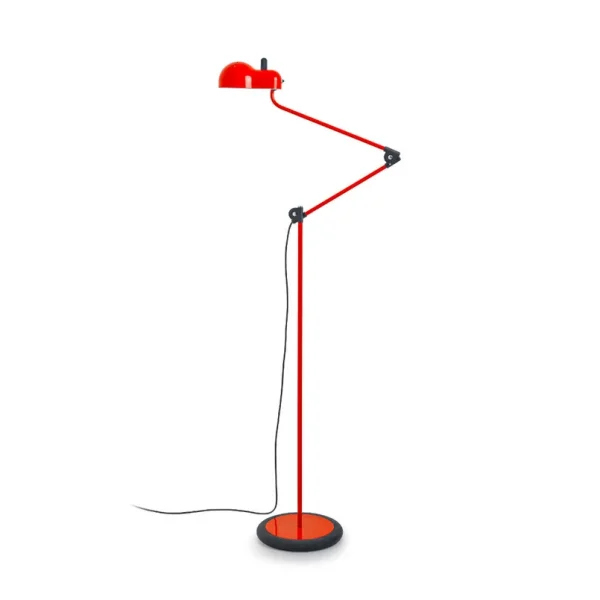 Stilnovo - Lampadaire LED Topo, rouge, hauteur 140 cm