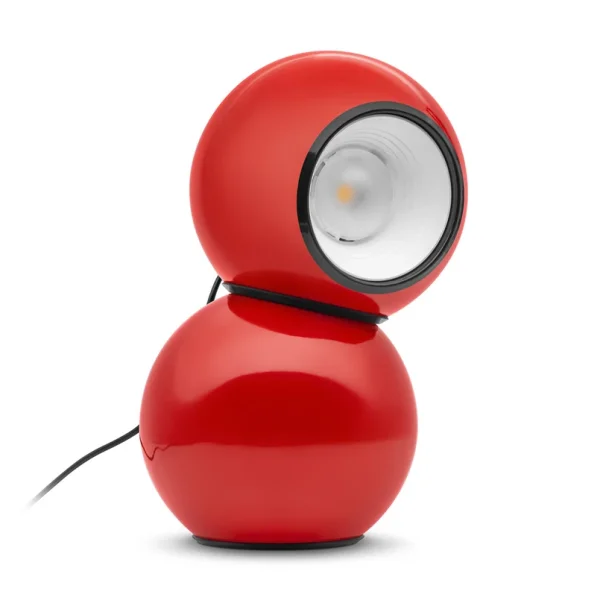 Stilnovo - lampe à poser LED Gravitino, rouge, hauteur 24,9 cm