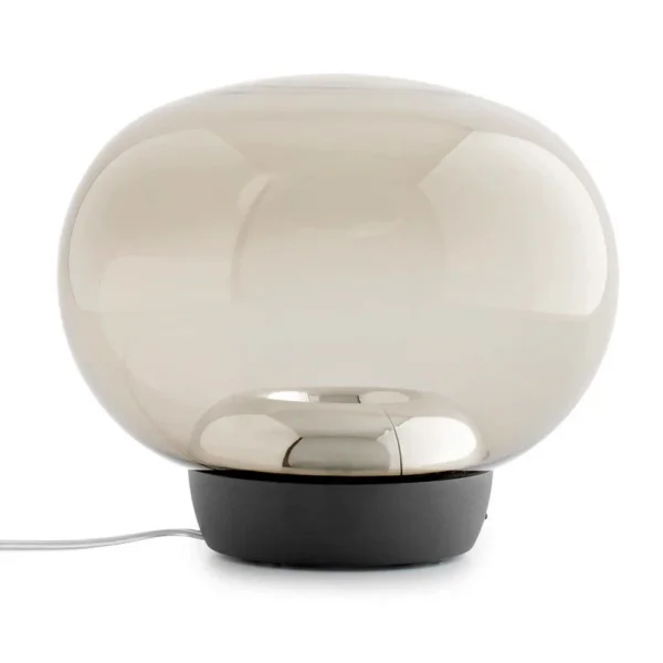 Stilnovo - lampe à poser LED La Mariée, gris fumé, hauteur 23,5 cm