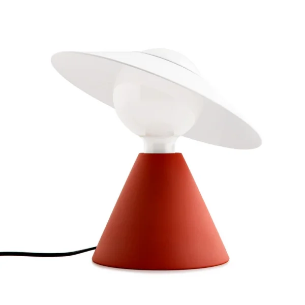 Stilnovo - lampe de table LED Fante, rouge, 2 700 K