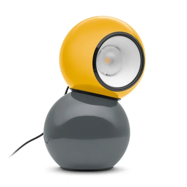 Stilnovo - lampe de table LED Gravitino, jaune, hauteur 24,9 cm