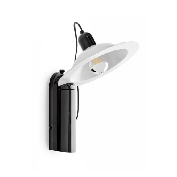 Stilnovo - Lampe de table LED Lampiatta, noire, hauteur 48,5 cm