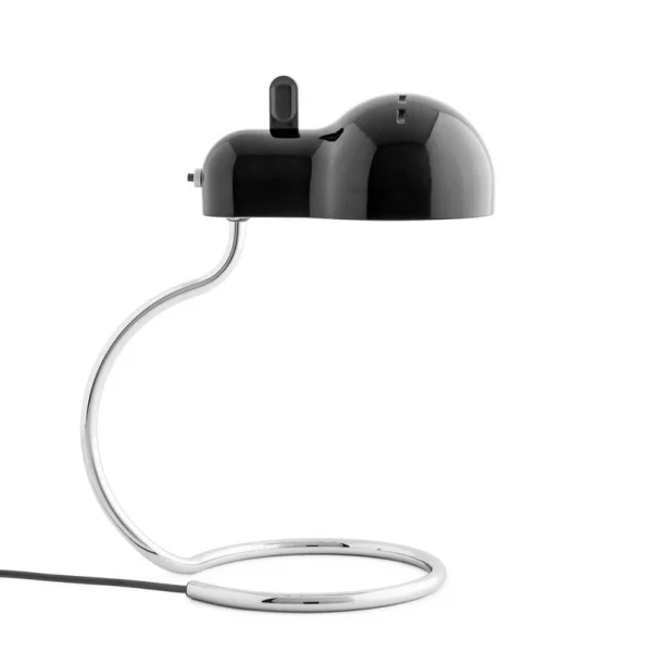Stilnovo - lampe de table LED Minitopo, noire, hauteur 39 cm