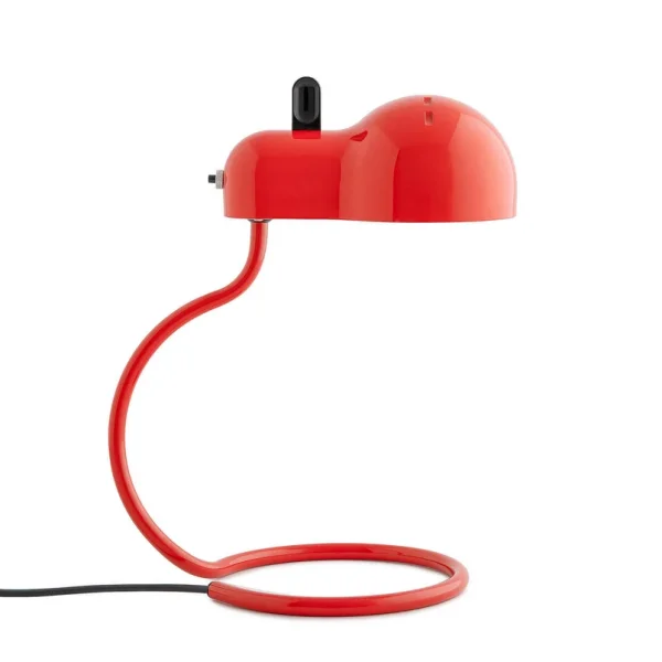 Stilnovo - lampe de table LED Minitopo, rouge, hauteur 39 cm
