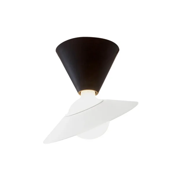 Stilnovo - Plafonnier LED Fante, noir, 2 700 K