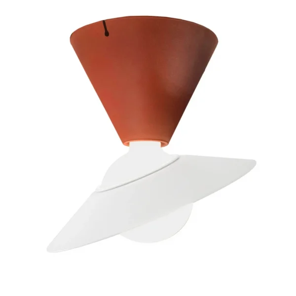 Stilnovo - Plafonnier LED Fante, rouge, 2 700 K