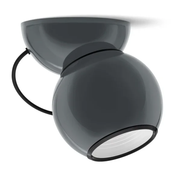 Stilnovo - Plafonnier LED Gravitino, gris, orientable